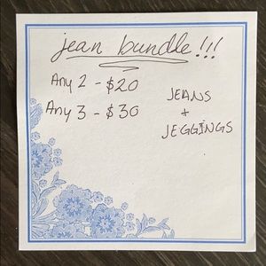 Jean/Jegginng bundle sale!!